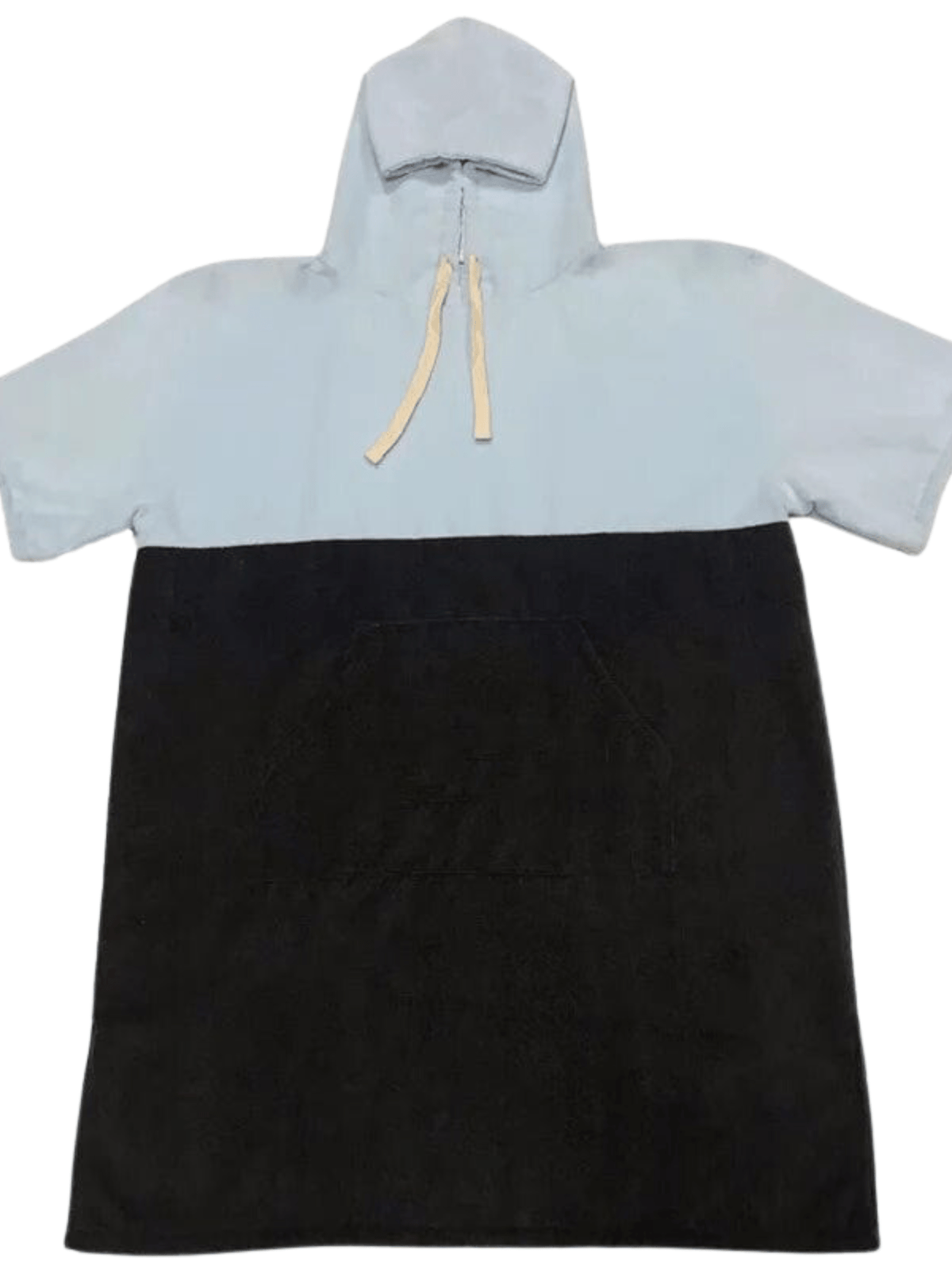 Poncho de Plage Polyvalent  Bleu Gris / Adulte  112 x 75 cm / Polyester/Coton
