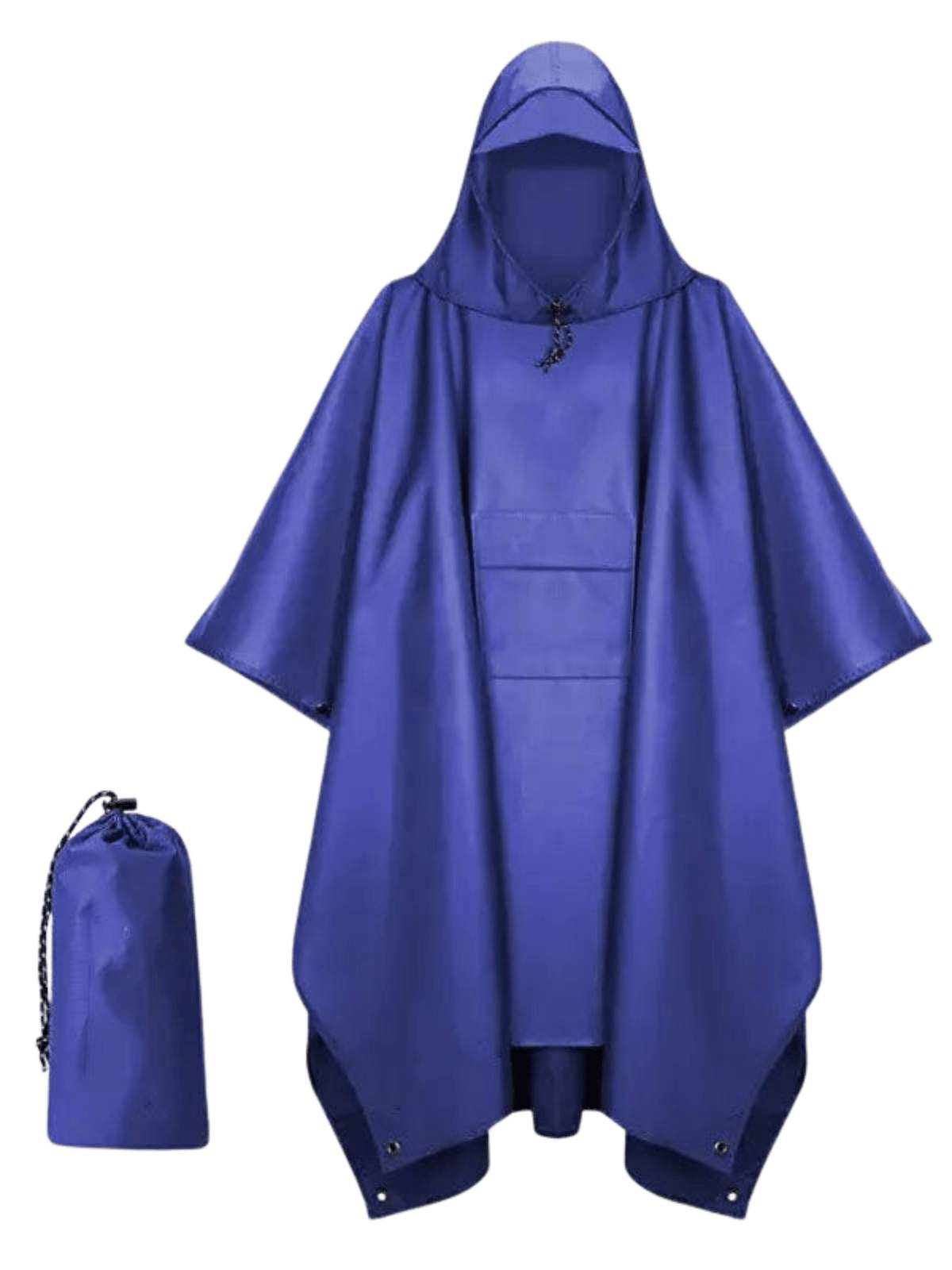 Poncho de Pluie Léger & Polyvalent  Bleu / 100% Nylon imperméable
