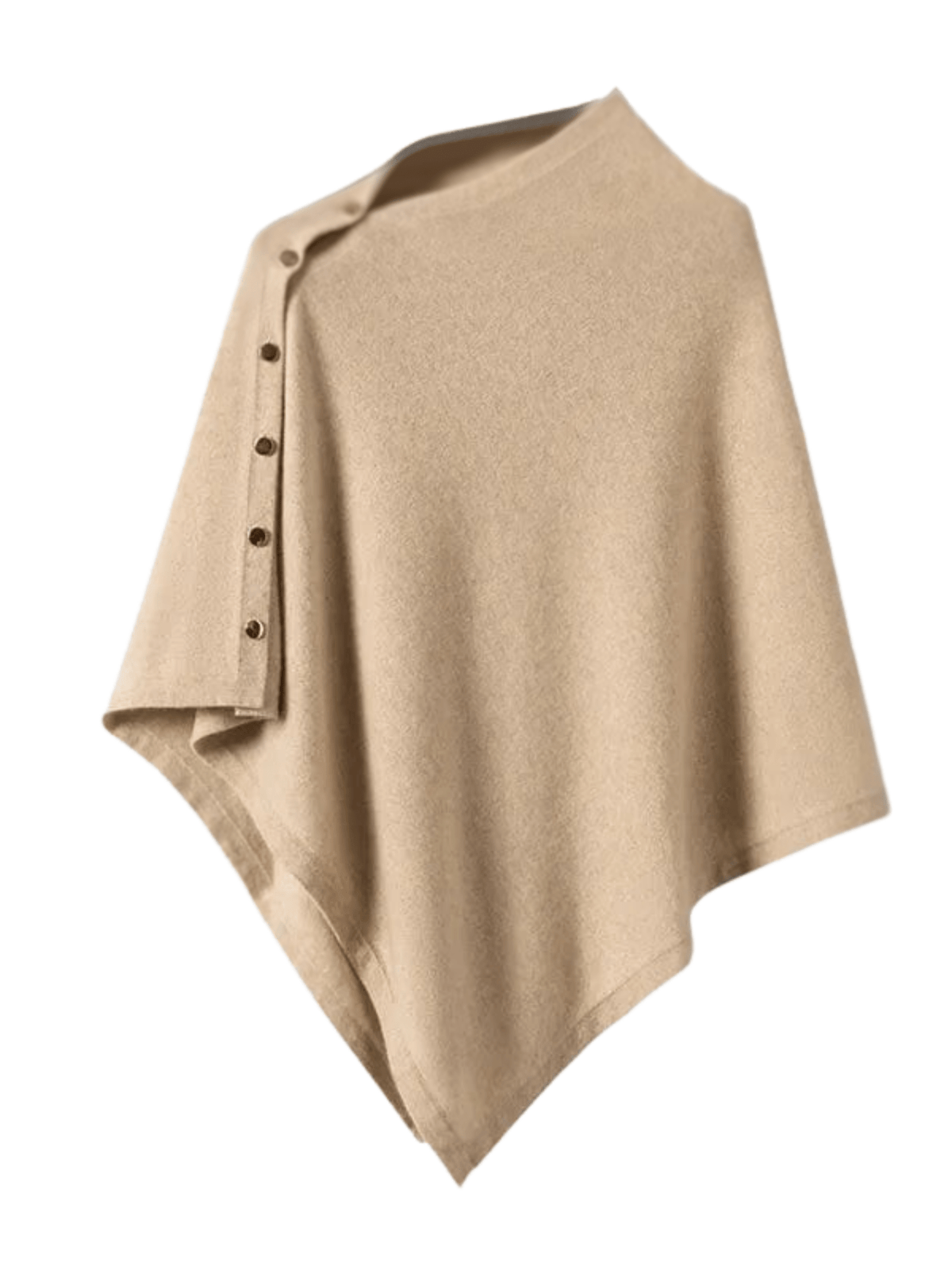 Poncho Femme  Luxe Cachemire  Beige / Une Taille / 100% Cachemire