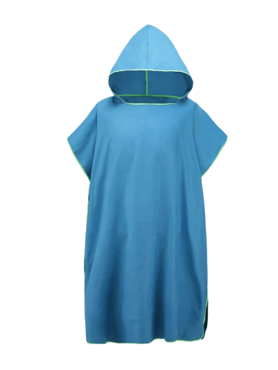 Poncho Plage Enfant - Séchage Rapide 🏖️ Bleu foncé / 90x70cm / 85% polyester 15% poplyamide