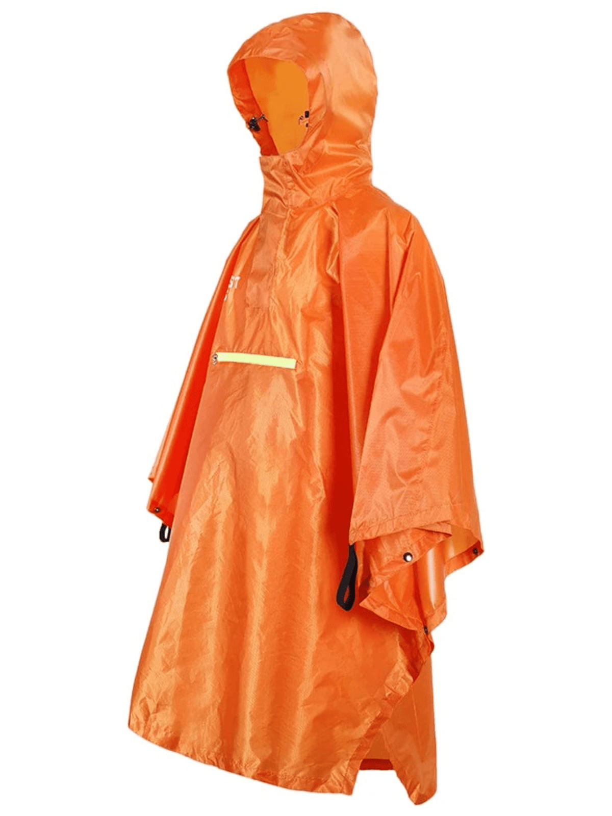 Poncho Pluie Confort & Sécurité  orange / 100% Polyester Pluie