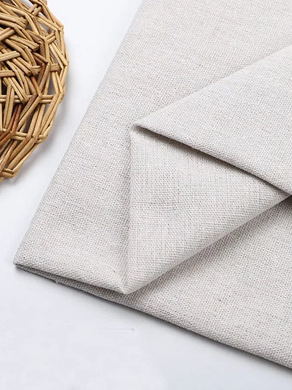 Tissu Coton/Lin pour Poncho DIY 