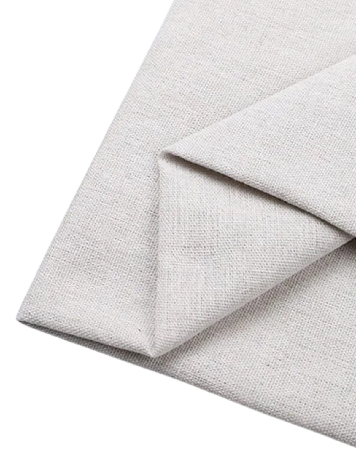 Tissu Coton/Lin pour Poncho DIY  Créme / 0.5mX1.5m / Coton/Lin
