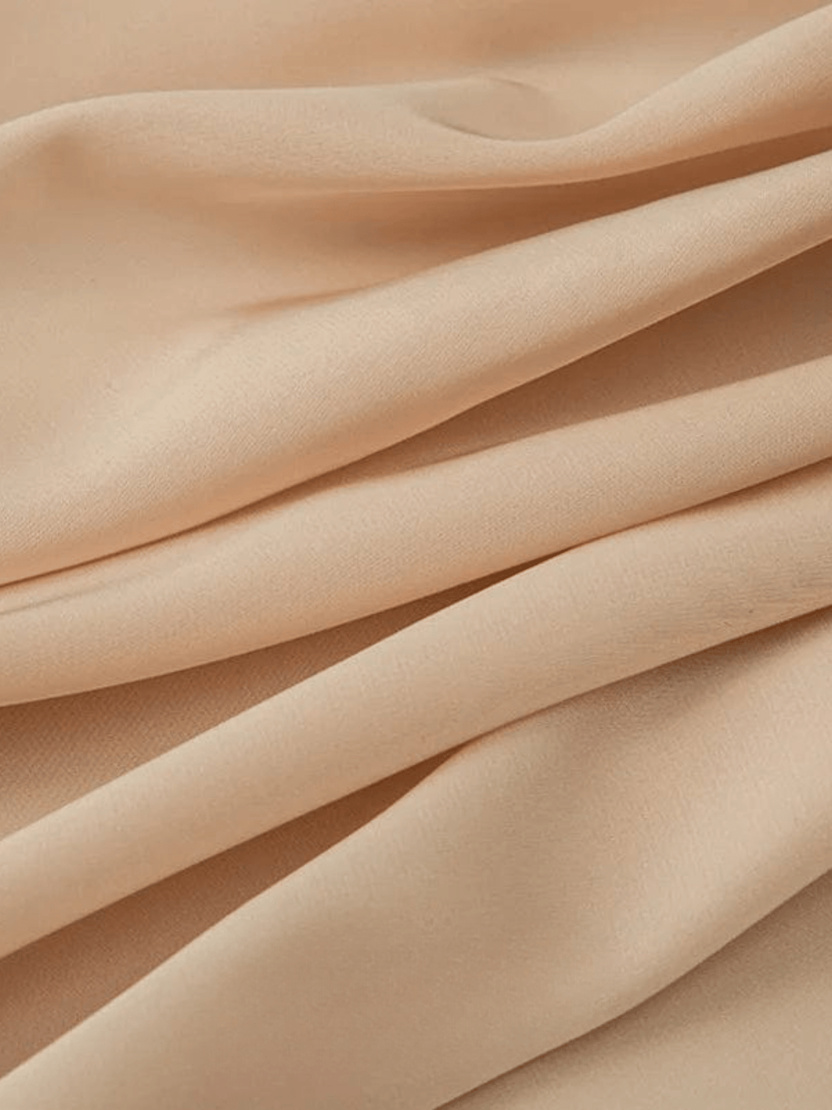 Tissu Mousseline Premium - Idéal Ponchos  Beige / 0.5mX1.5m / 100% Polyester