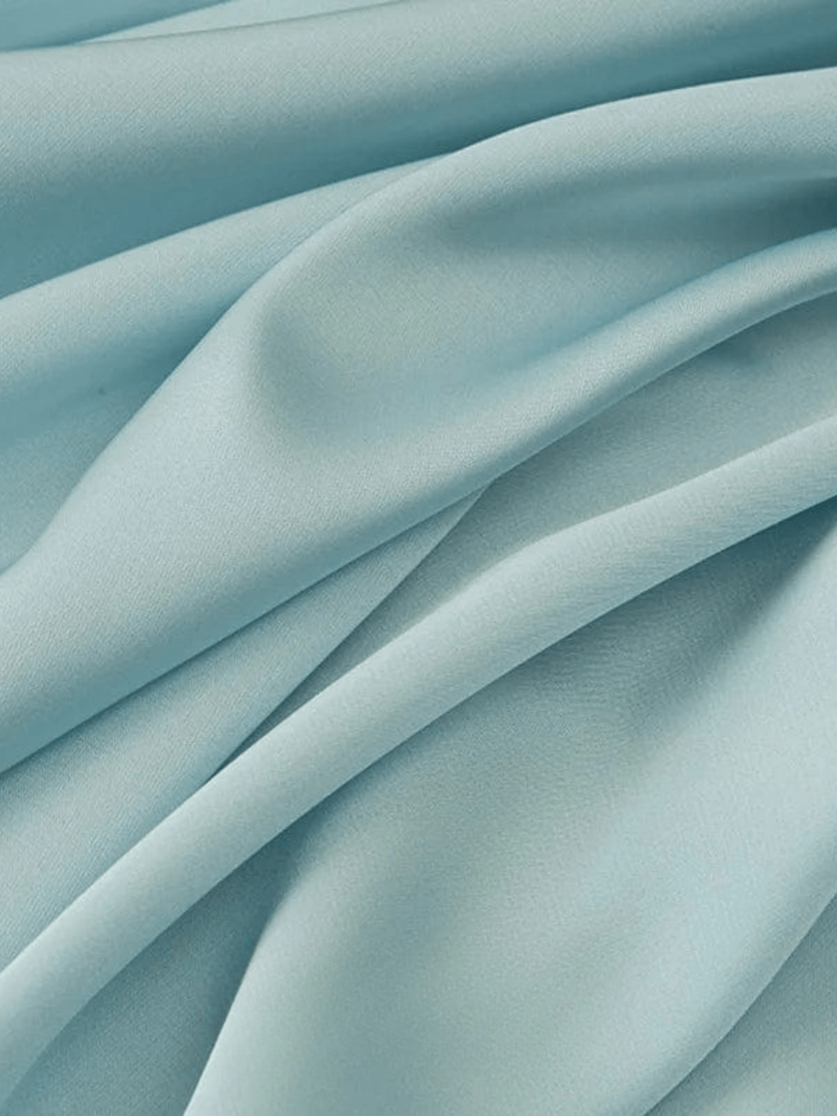 Tissu Mousseline Premium - Idéal Ponchos  Bleu Clair / 0.5mX1.5m / 100% Polyester