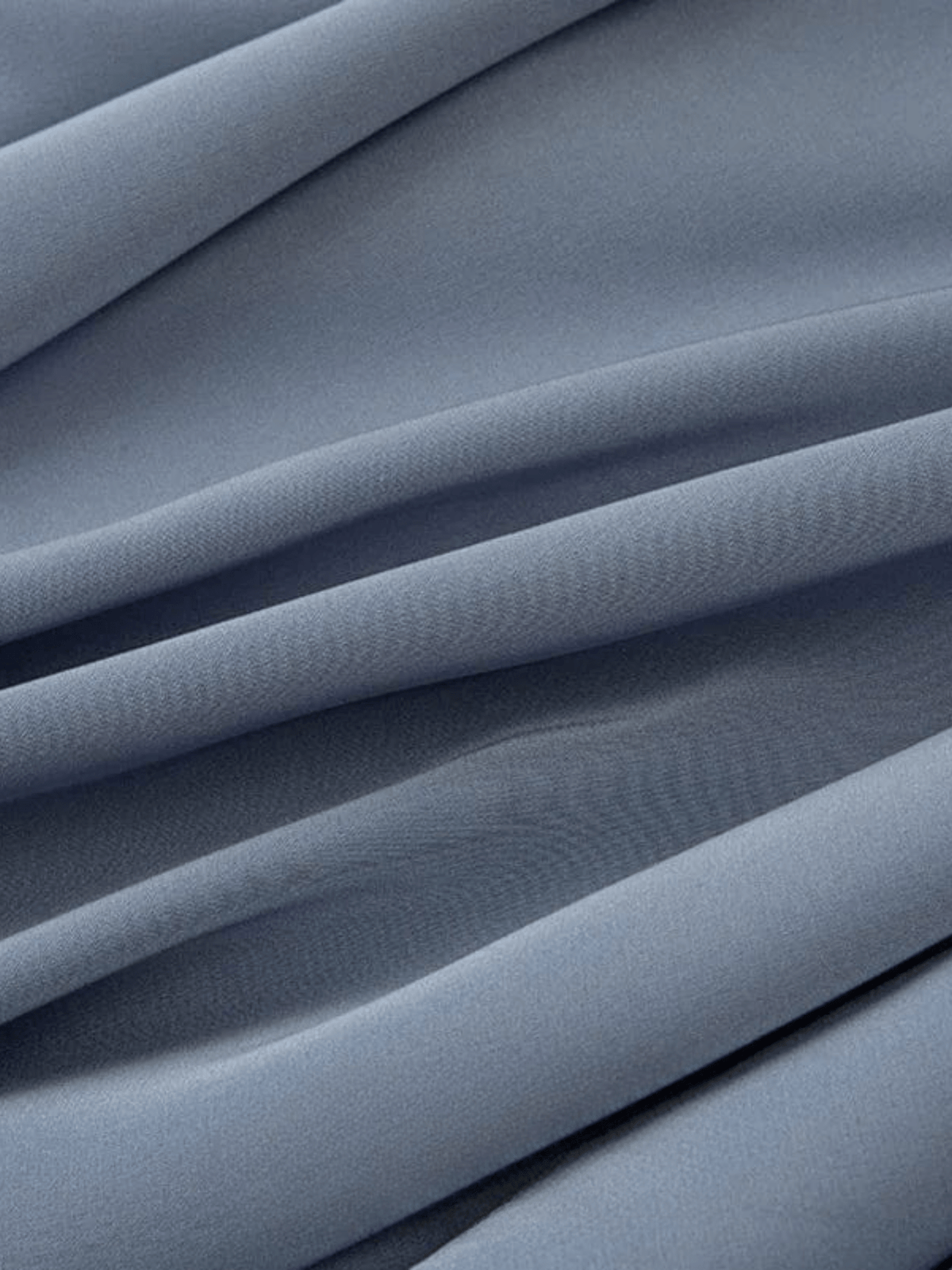 Tissu Mousseline Premium - Idéal Ponchos  Gris Bleu / 0.5mX1.5m / 100% Polyester