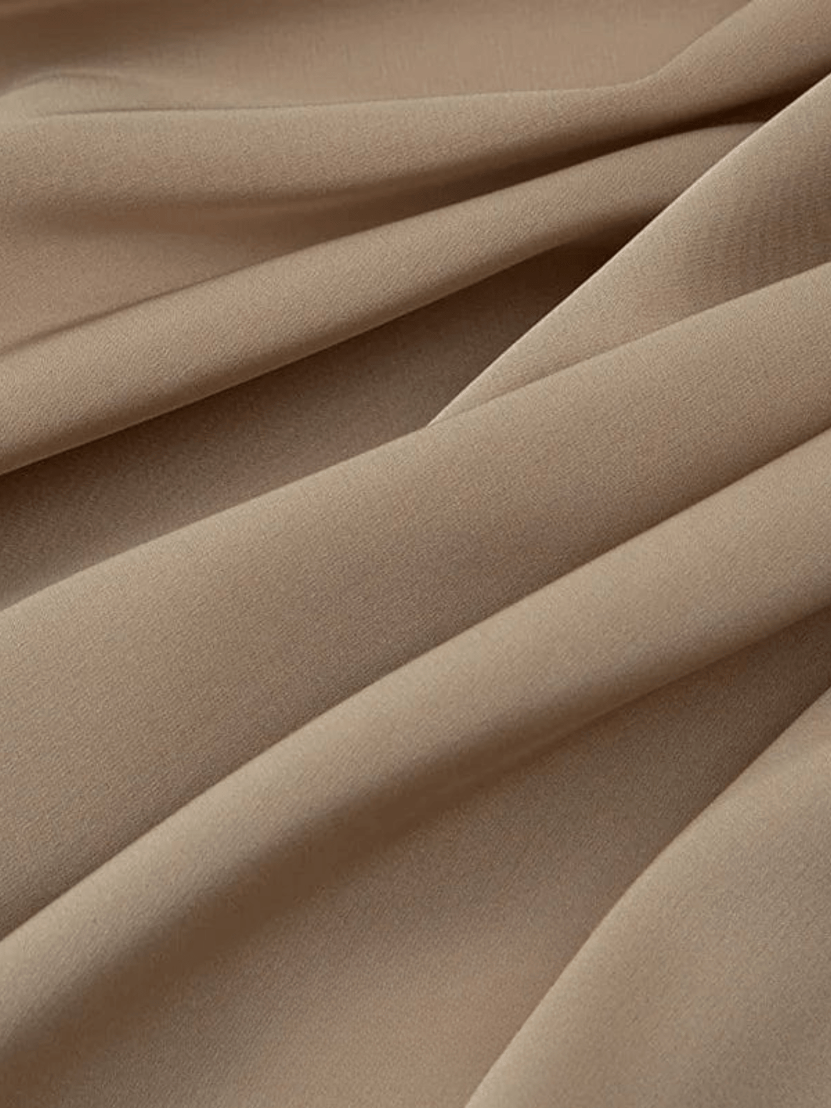 Tissu Mousseline Premium - Idéal Ponchos  khaki / 0.5mX1.5m / 100% Polyester