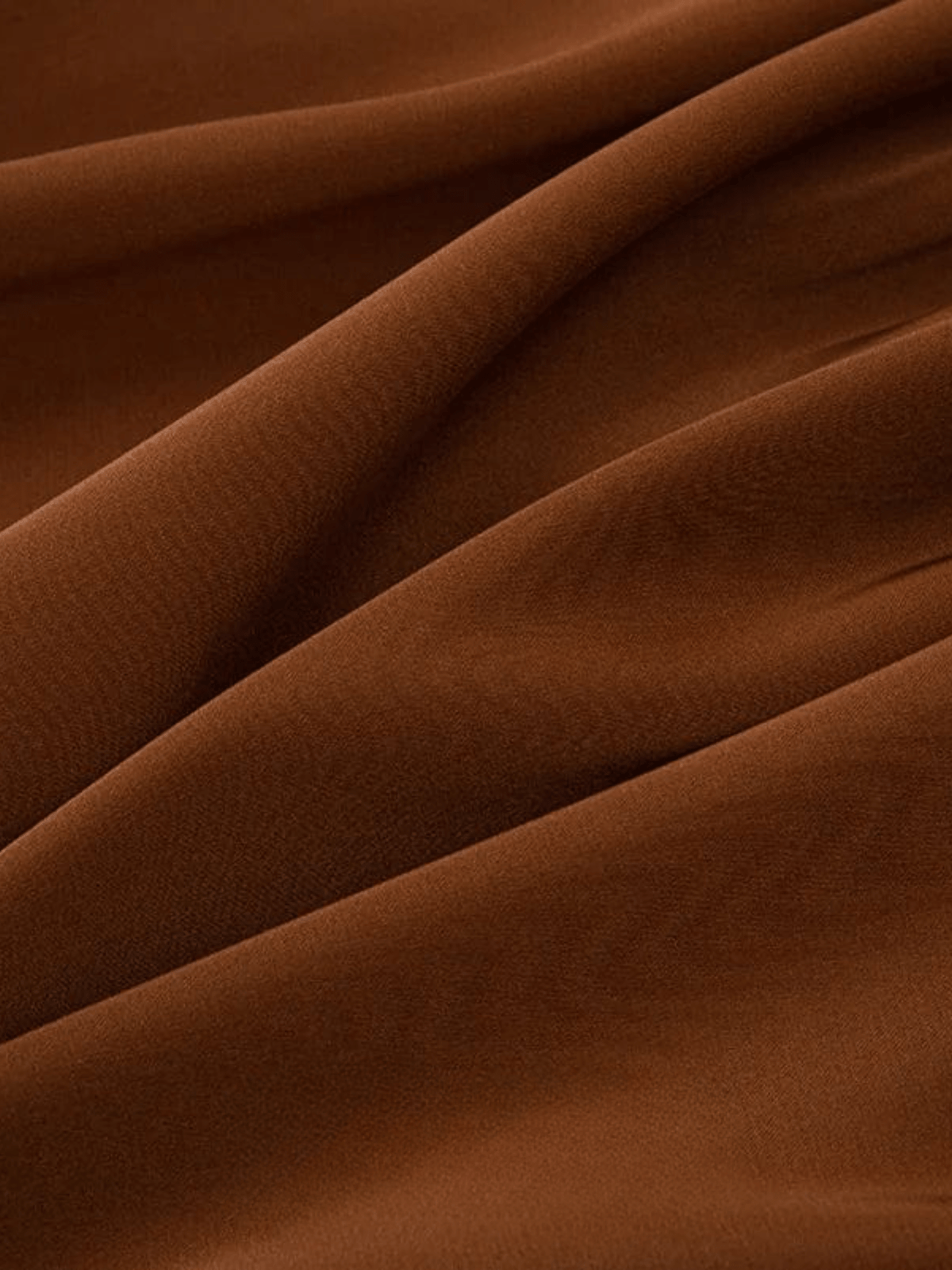 Tissu Mousseline Premium - Idéal Ponchos  Marron / 0.5mX1.5m / 100% Polyester