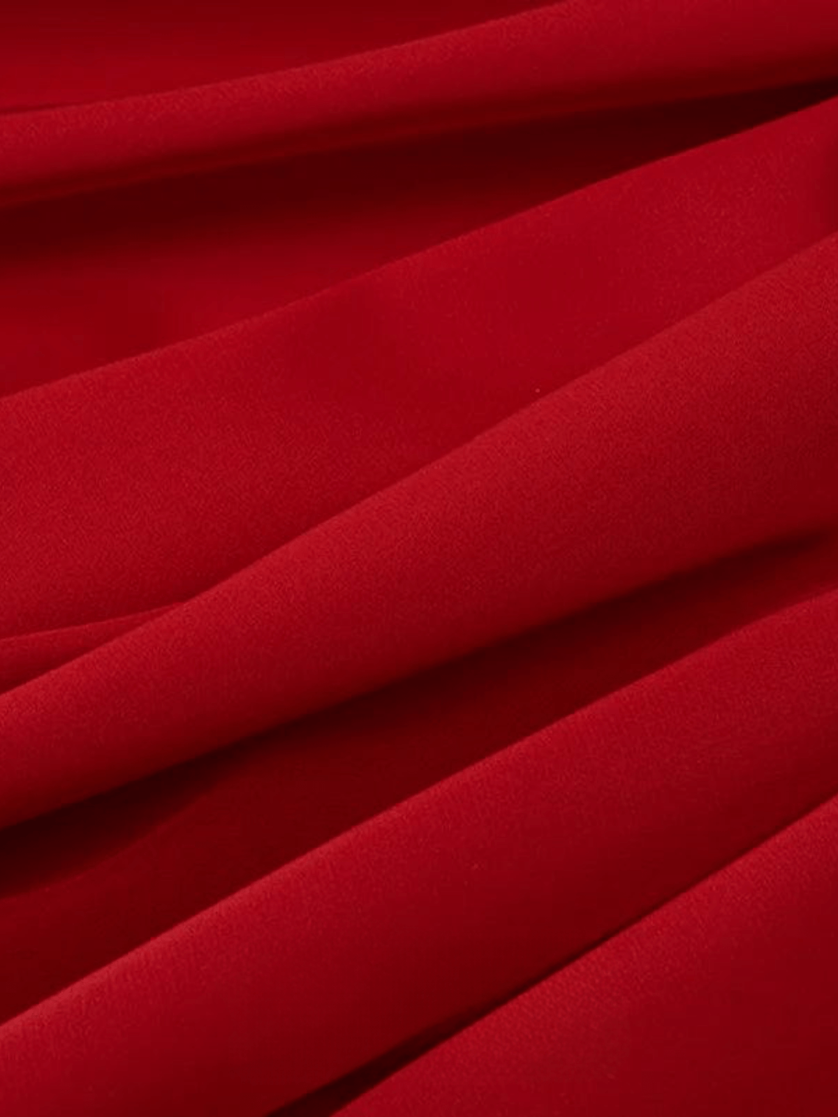 Tissu Mousseline Premium - Idéal Ponchos  Rouge / 0.5mX1.5m / 100% Polyester