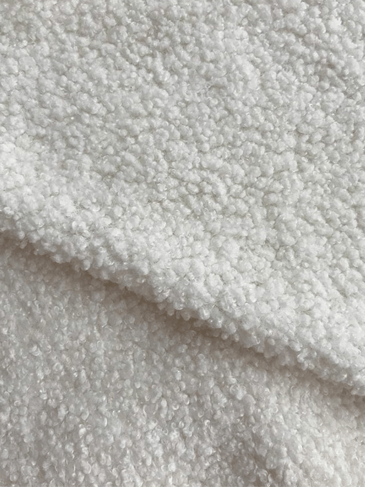 Tissu Polaire Teddy pour Ponchos  Blanc / 200cmX160cm / Tissu Polaire