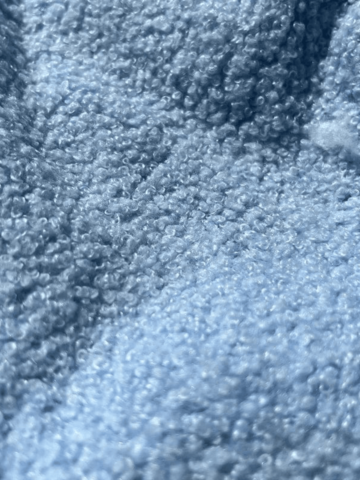 Tissu Polaire Teddy pour Ponchos  Bleu Clair / 200cmX160cm / Tissu Polaire