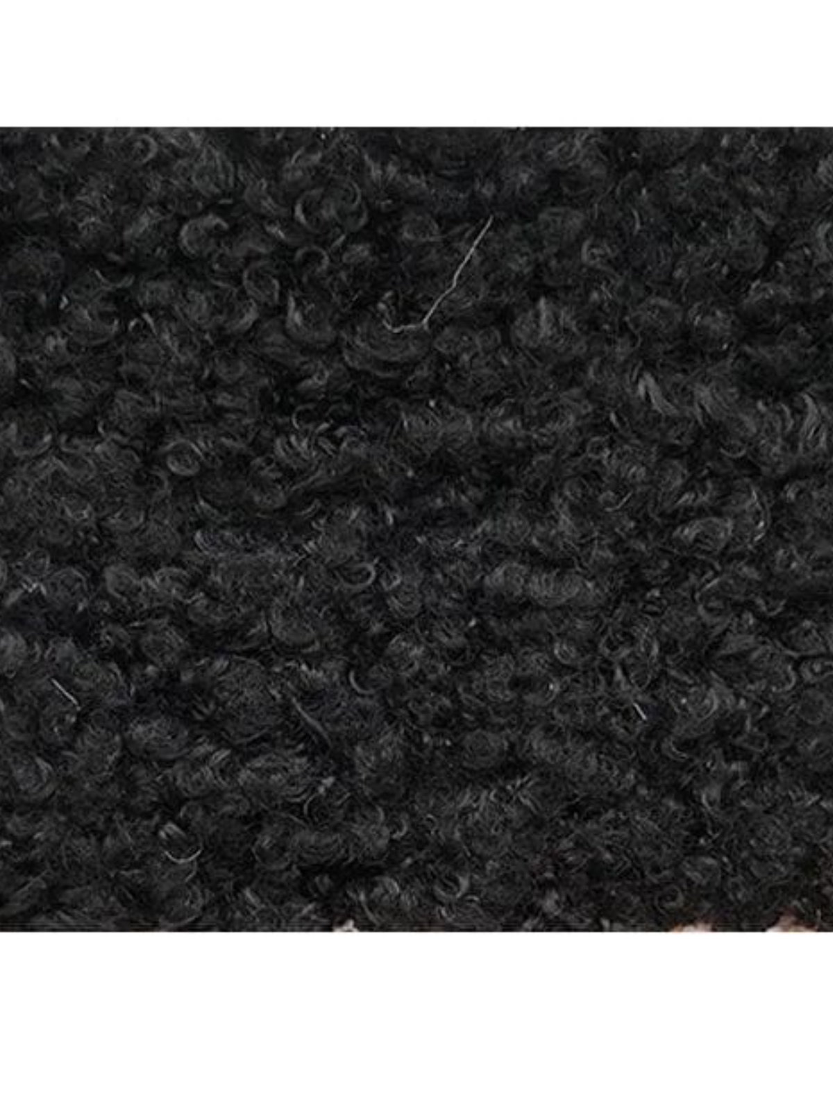 Tissu Polaire Teddy pour Ponchos  Noir / 200cmX160cm / Tissu Polaire