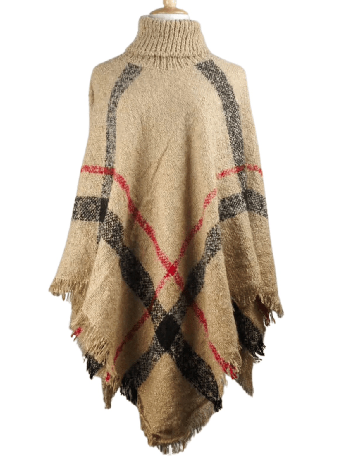 Poncho Femme Chic Rayé 